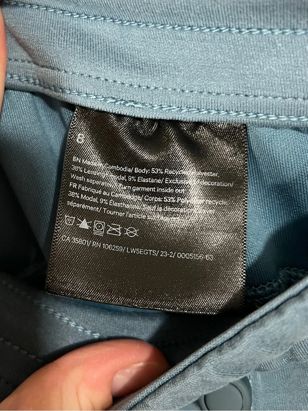 Lululemon Softstreme High-Rise Pants Full Length Utility Blue Size 8